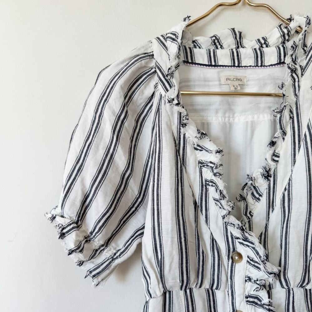 Striped Ruffle Dress - Picture 7 of 11